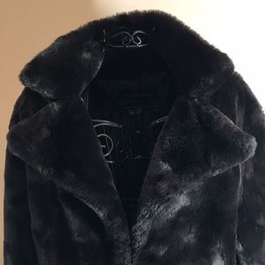 MODA International Brown Faux Fur Fullly Lined Jacket with Side Pockets